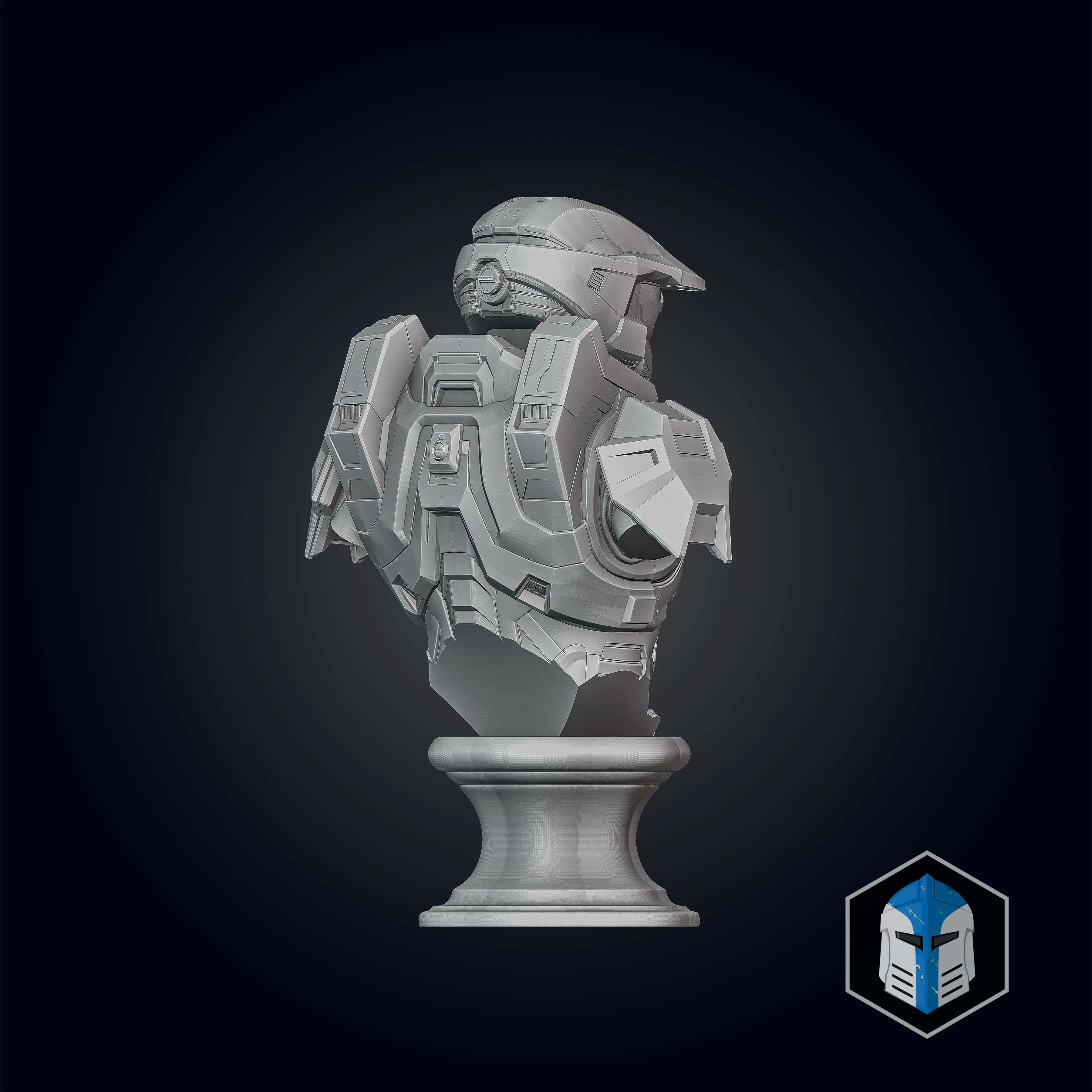 Infinite Master Chief - Bust - 3D Print Files - Image 4