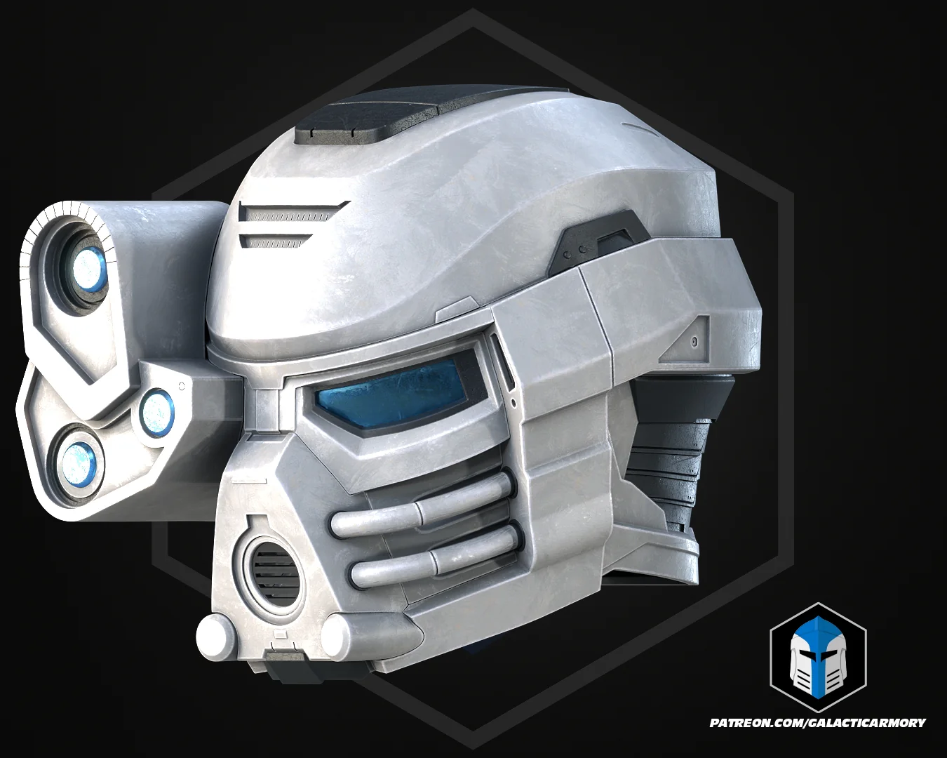 Bionicle Spartan Mashup - Kopaka Helmet - 3D Print Files - Image 6