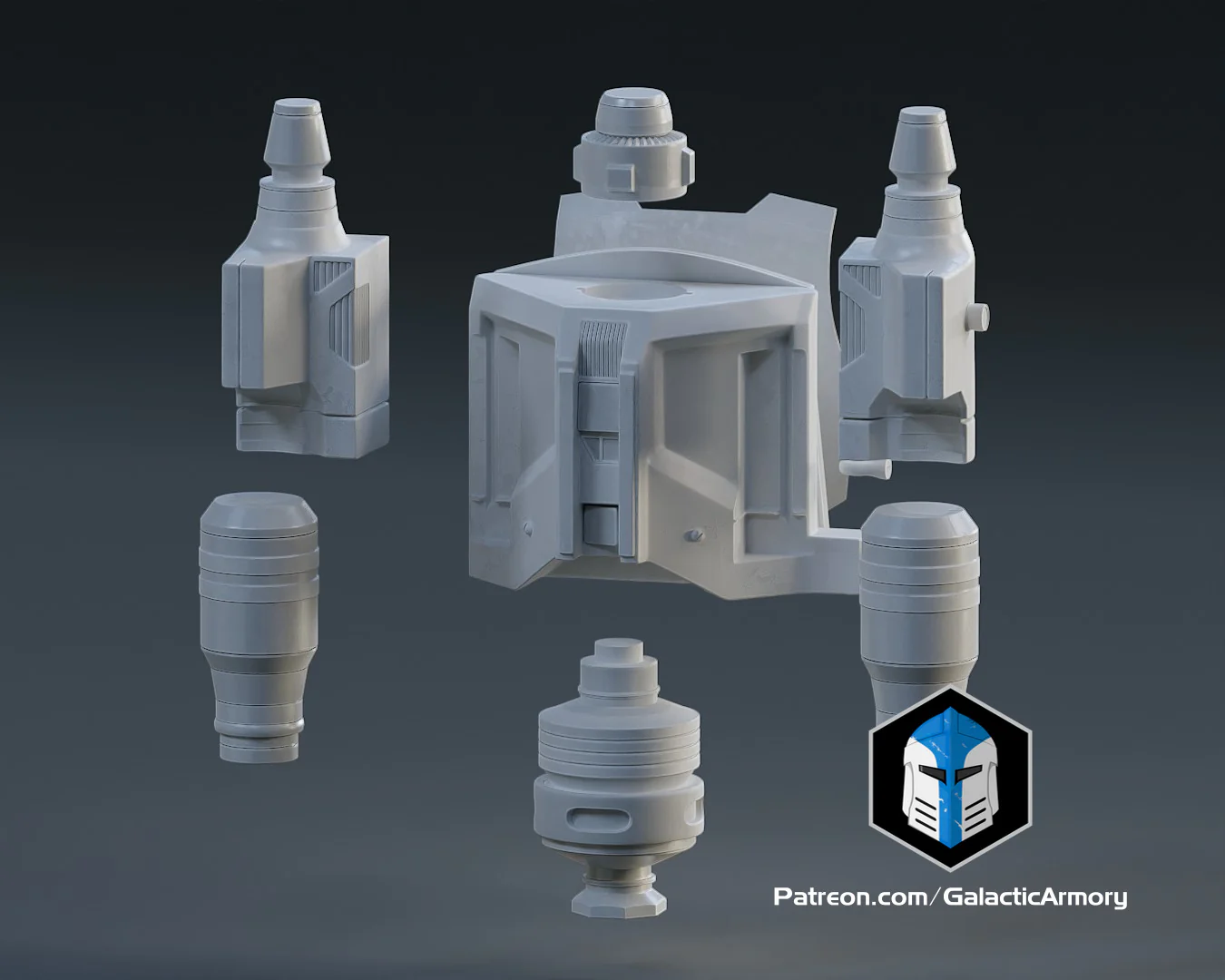 Mandalorian Heavy Armor - 3D Print Files - Image 4