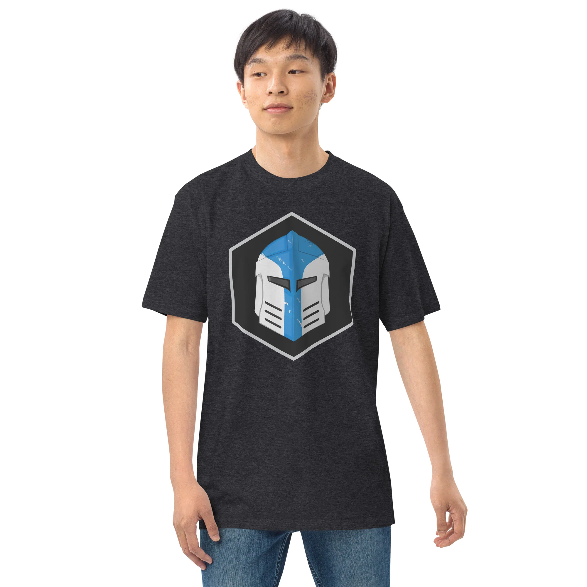 Men’s Premium Heavyweight Tee - Galactic Armory Logo - Image 10