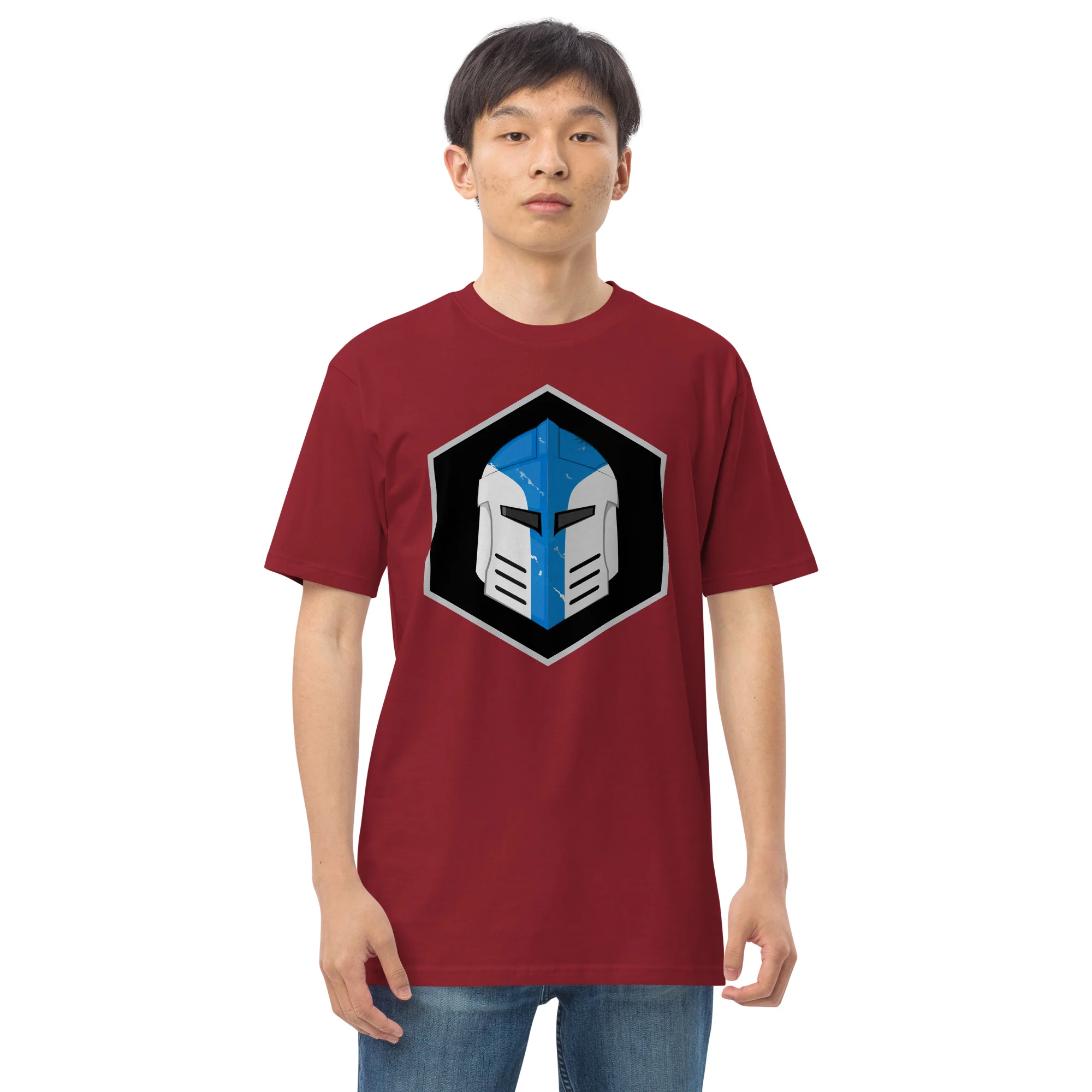 Men’s Premium Heavyweight Tee - Galactic Armory Logo - Image 11