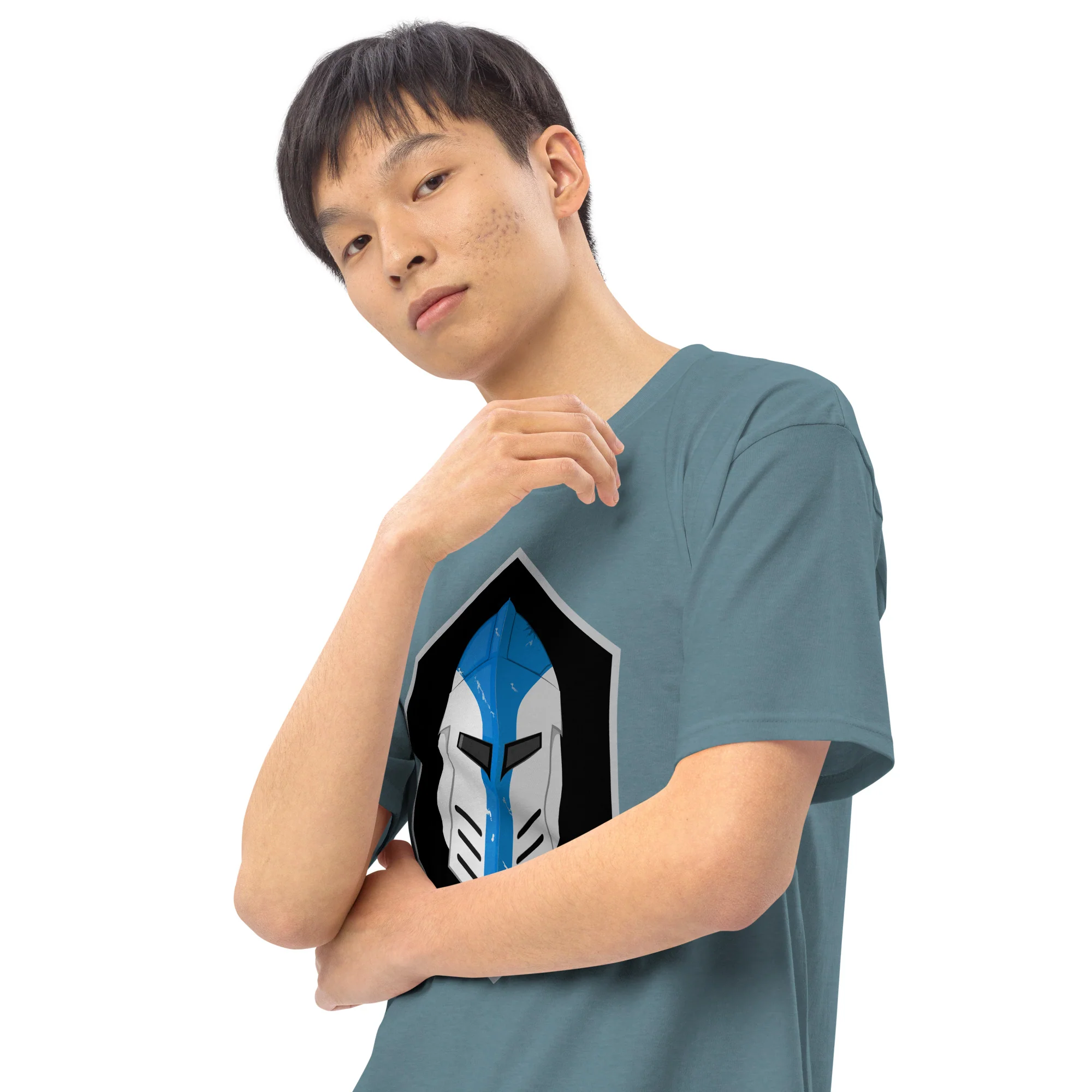 Men’s Premium Heavyweight Tee - Galactic Armory Logo - Image 19