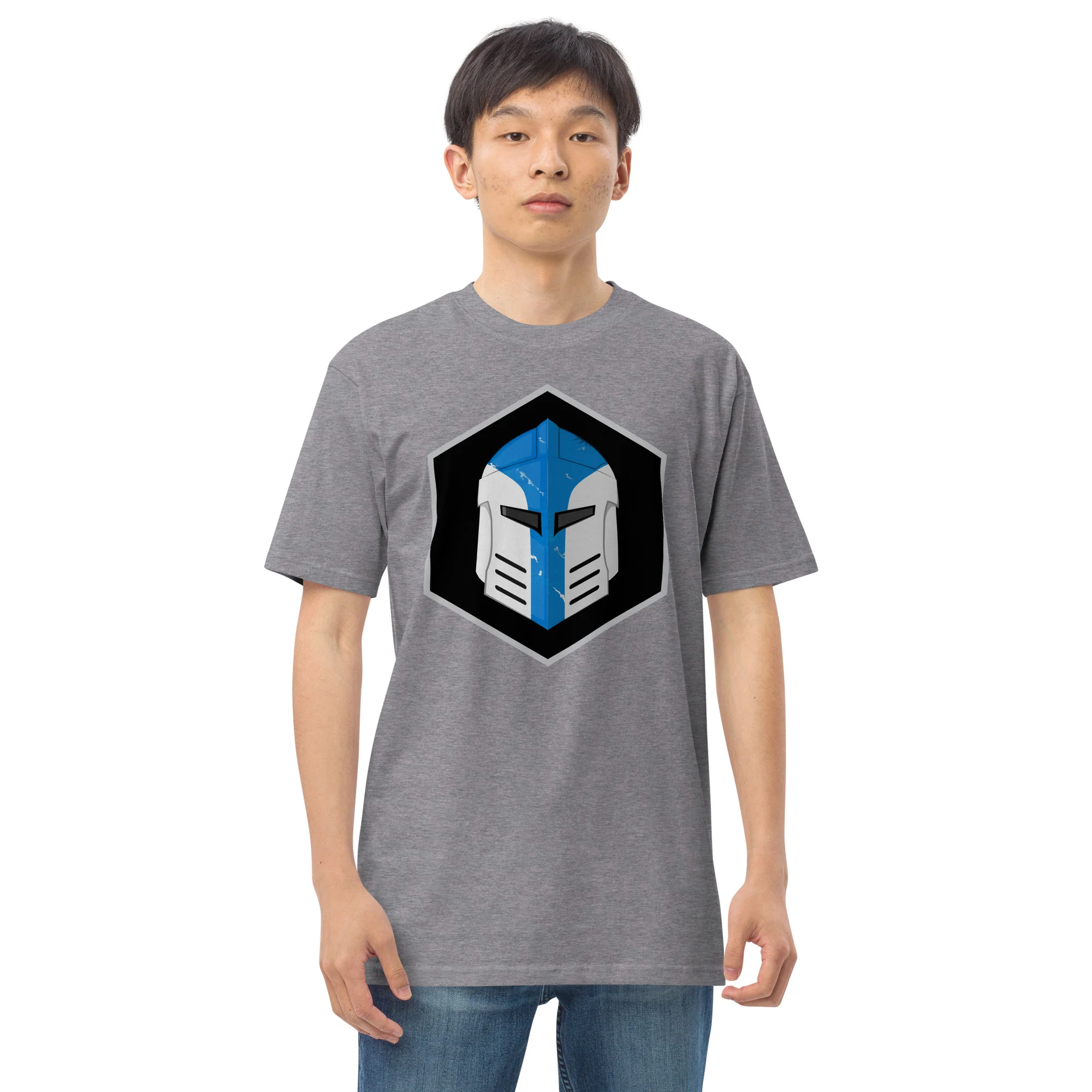 Men’s Premium Heavyweight Tee - Galactic Armory Logo - Image 21