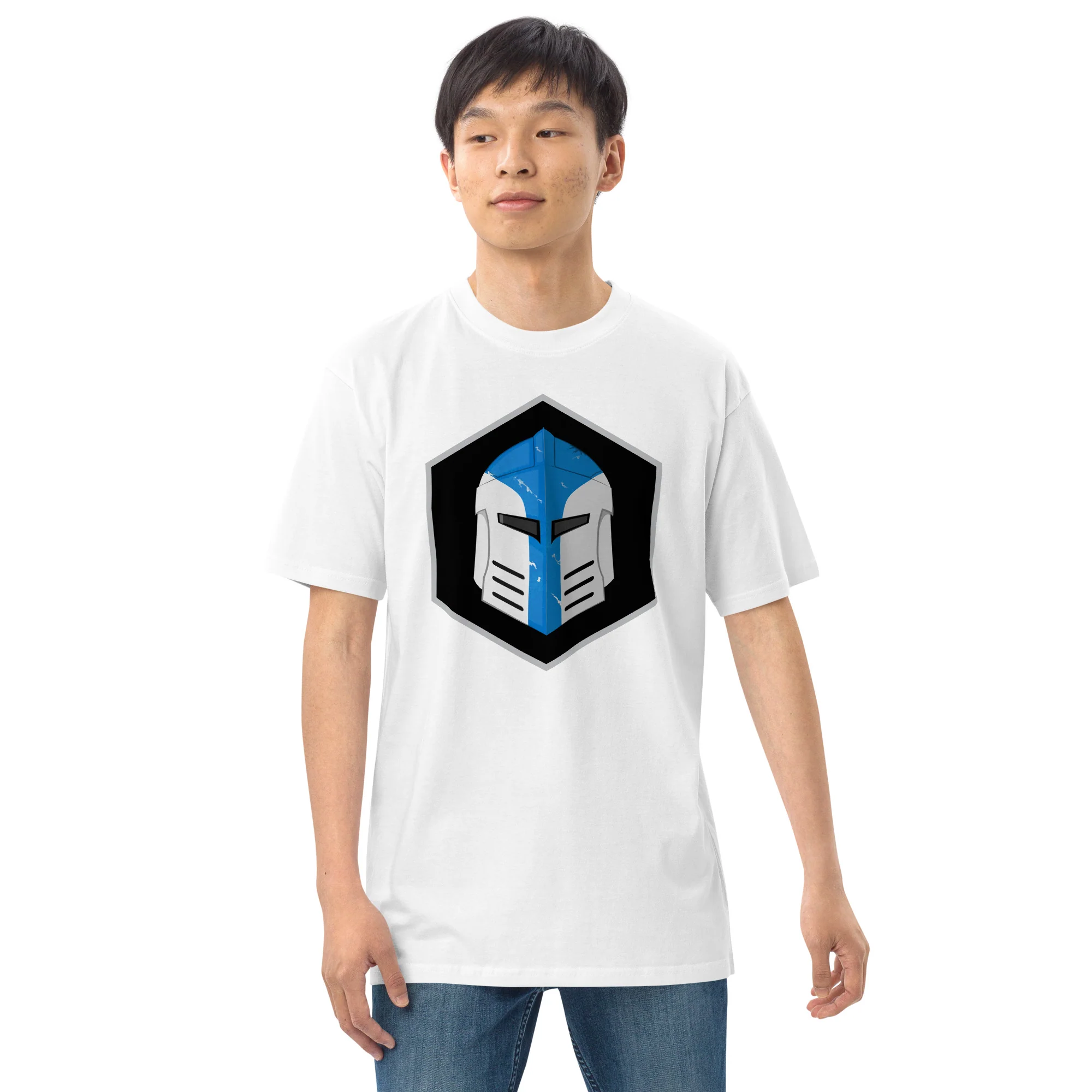 Men’s Premium Heavyweight Tee - Galactic Armory Logo - Image 35