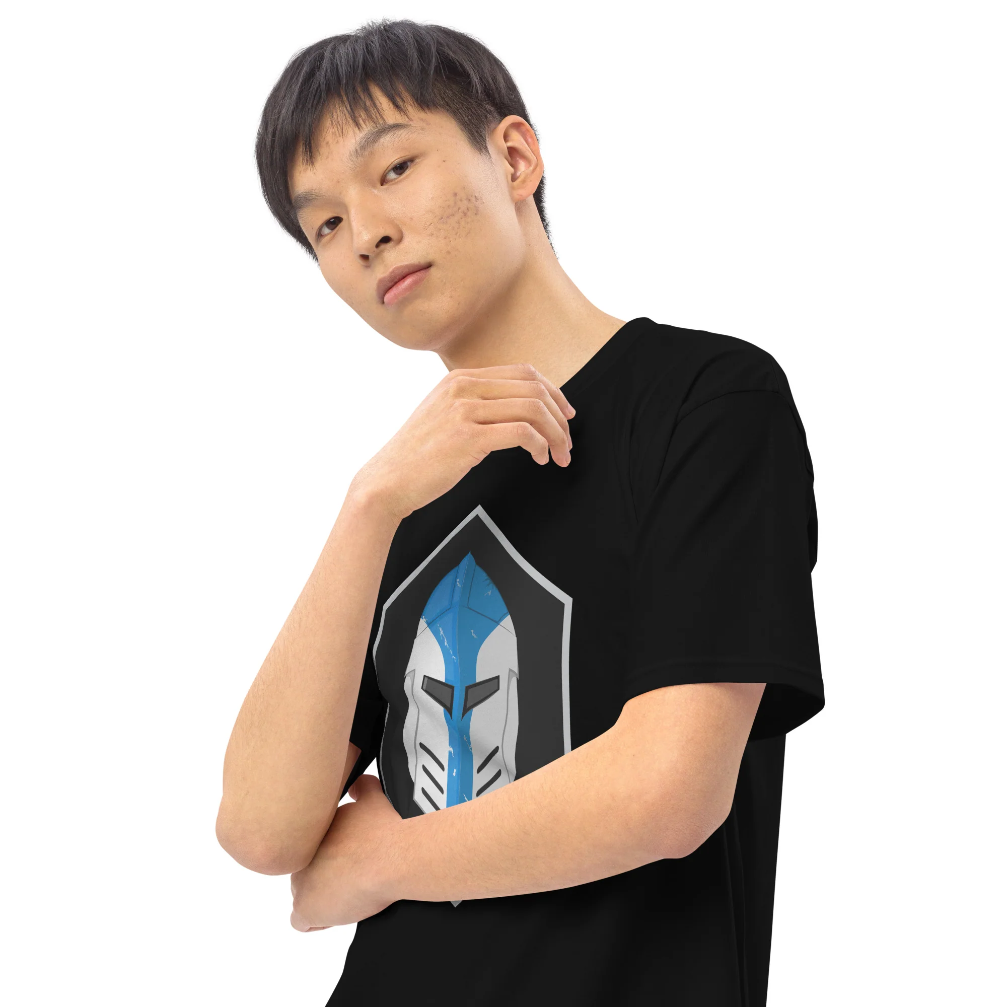 Men’s Premium Heavyweight Tee - Galactic Armory Logo - Image 4