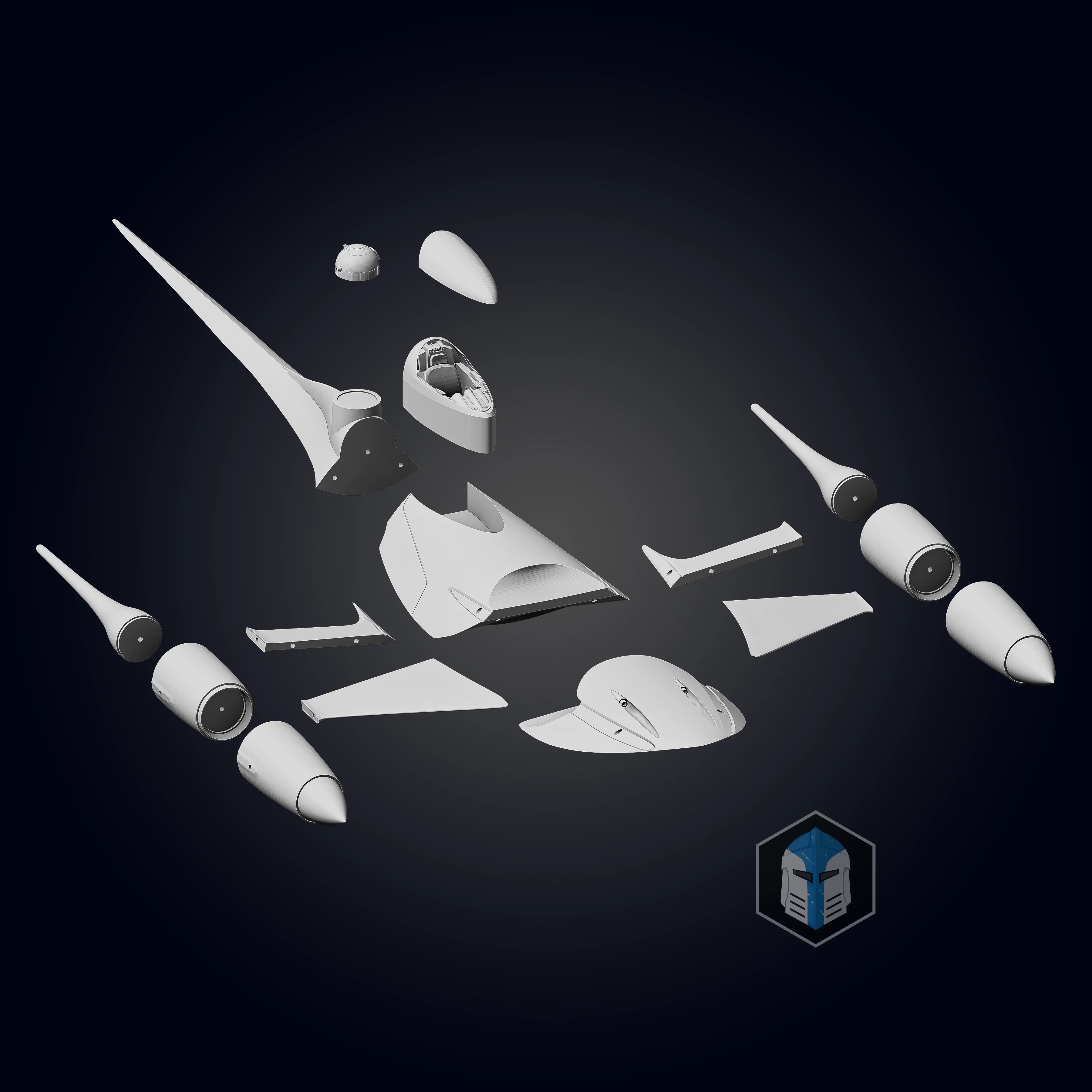 Naboo N-1 Starfighter - 3D Print Files - Image 3